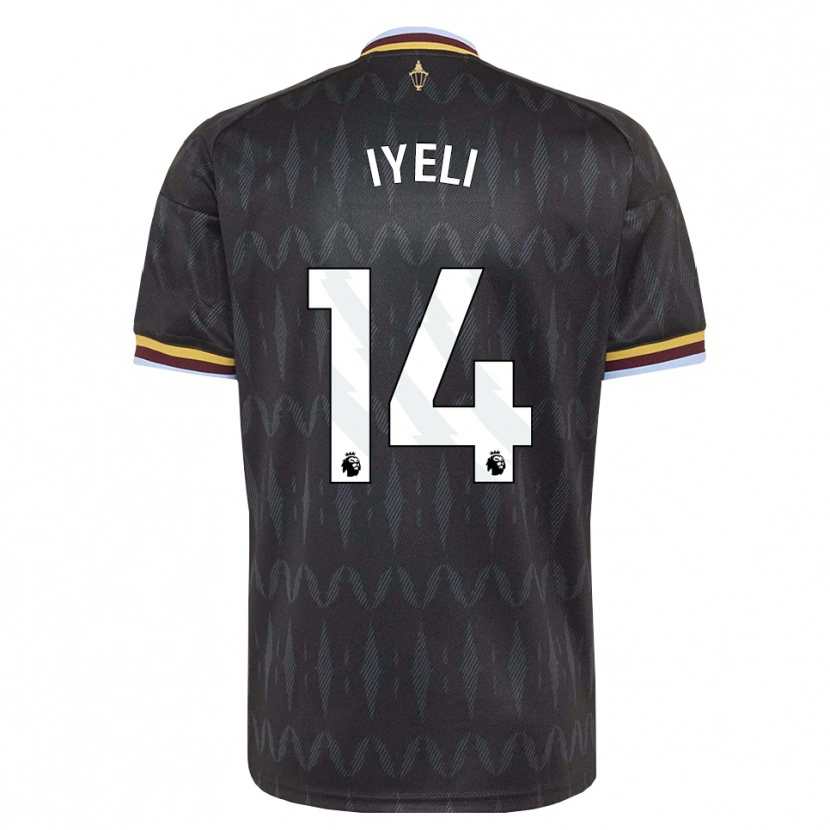 Danxen Criança Camisola Mj Iyeli #14 Cornflowerblue Preto Amarelo Alternativa 2026/27 Camisa