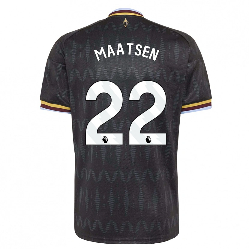 Danxen Criança Camisola Ian Maatsen #22 Cornflowerblue Preto Amarelo Alternativa 2026/27 Camisa