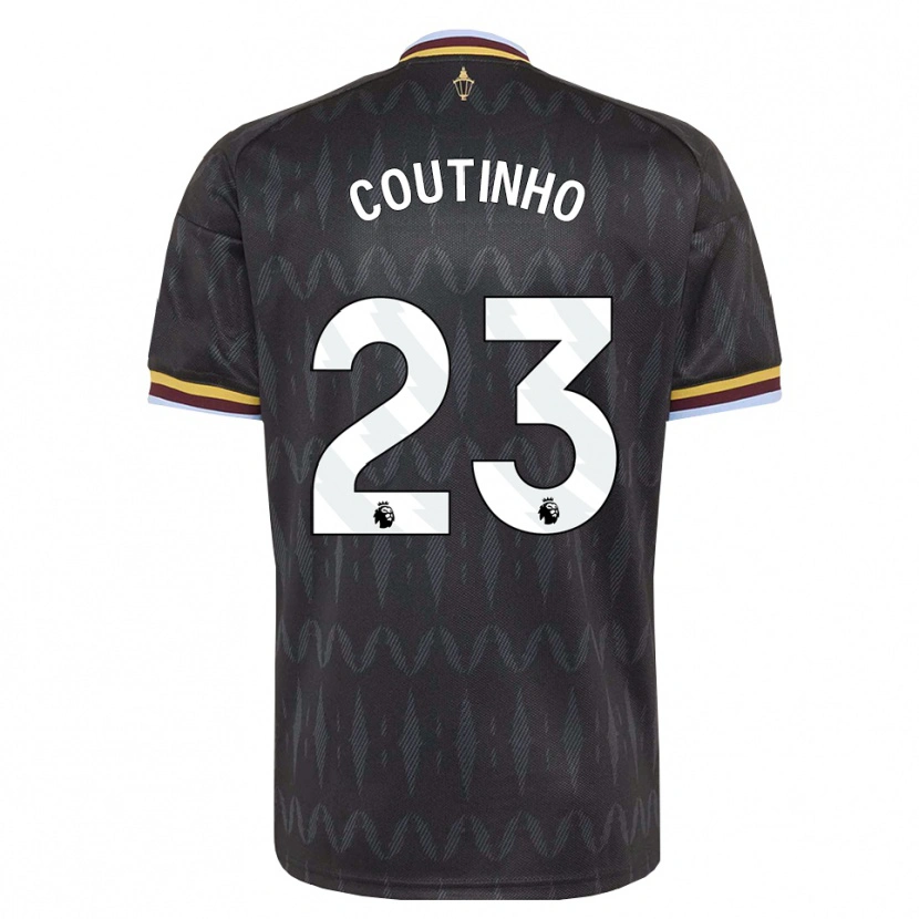 Danxen Criança Camisola Philippe Coutinho #23 Cornflowerblue Preto Amarelo Alternativa 2026/27 Camisa