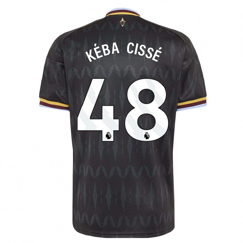 Danxen Criança Camisola Modou Kéba Cissé #48 Cornflowerblue Preto Amarelo Alternativa 2026/27 Camisa