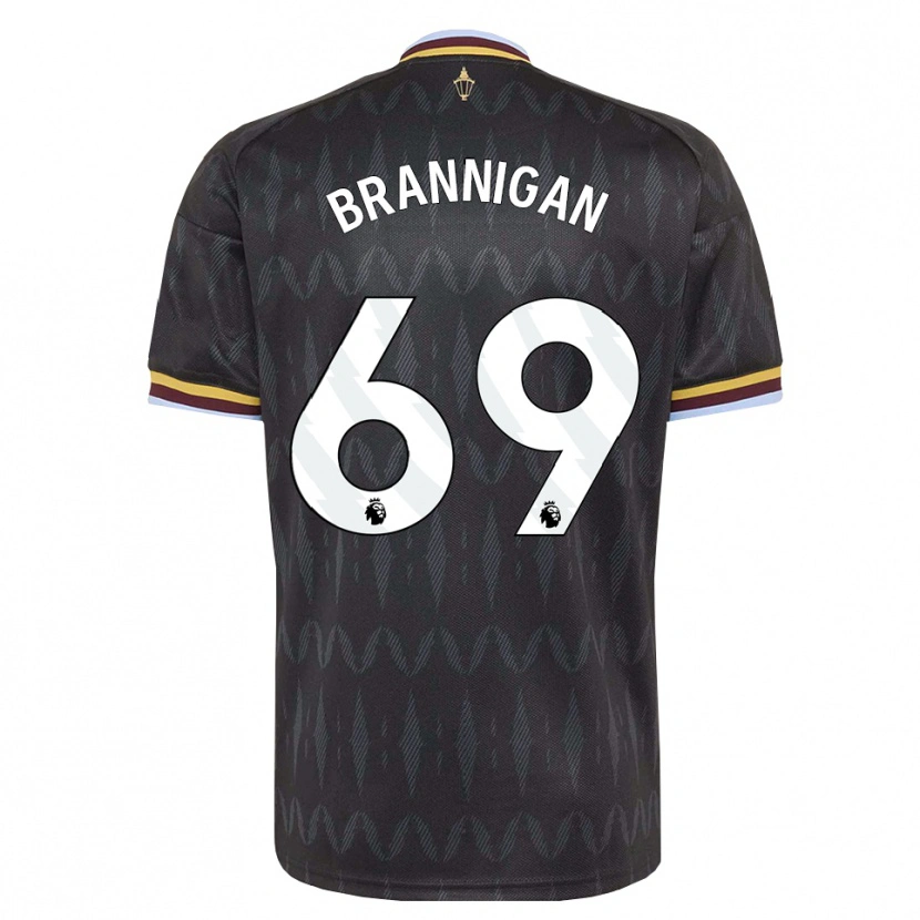 Danxen Criança Camisola Cole Brannigan #69 Cornflowerblue Preto Amarelo Alternativa 2026/27 Camisa