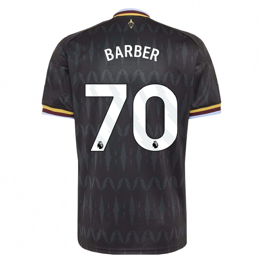 Danxen Criança Camisola Jayden Barber #70 Cornflowerblue Preto Amarelo Alternativa 2026/27 Camisa