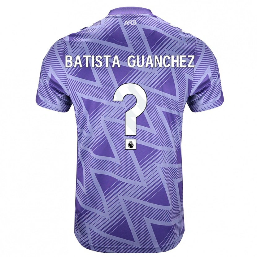 Danxen Criança Camisola Aidan Batista Guanchez #0 Palevioletred Branco Alternativa 2026/27 Camisa