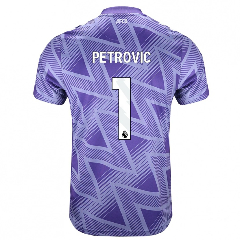 Danxen Criança Camisola Djordje Petrovic #1 Palevioletred Branco Alternativa 2026/27 Camisa
