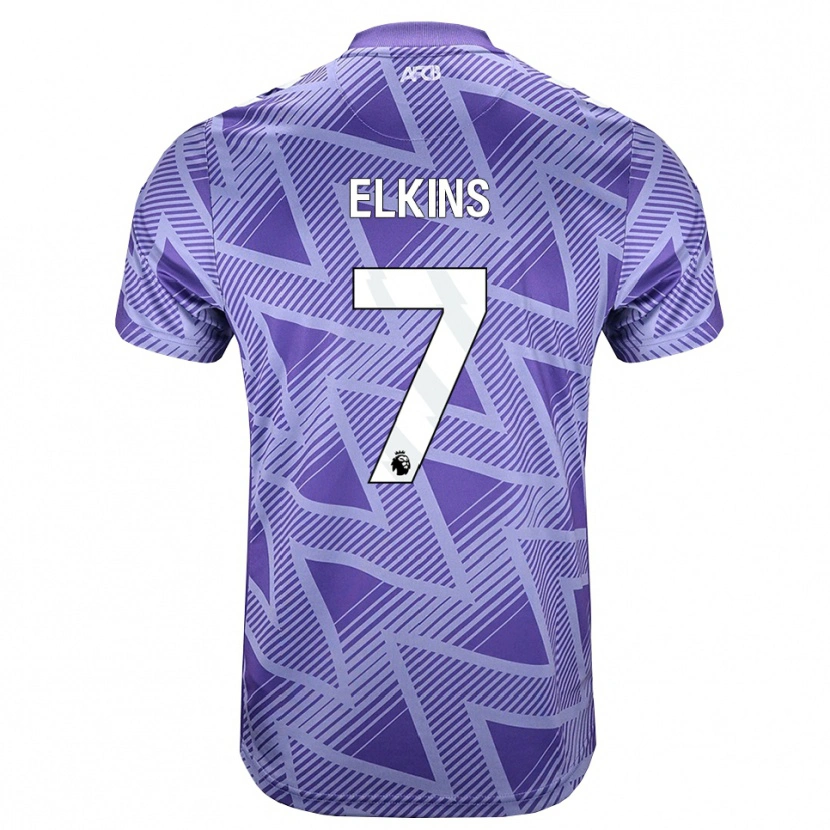 Danxen Criança Camisola Elle Elkins #7 Palevioletred Branco Alternativa 2026/27 Camisa