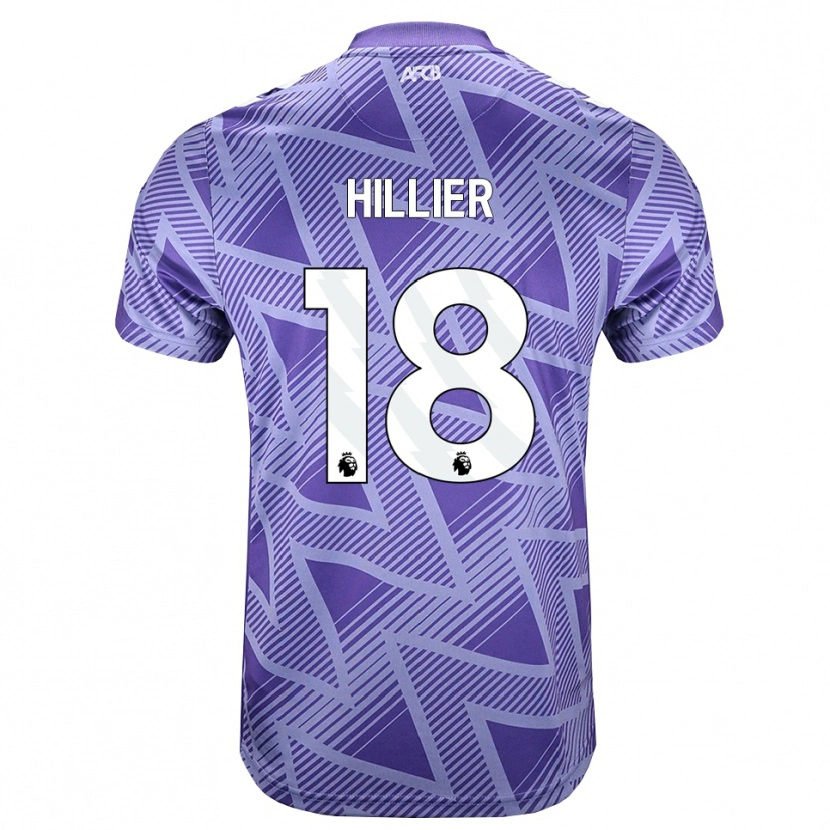 Danxen Criança Camisola Gemma Hillier #18 Palevioletred Branco Alternativa 2026/27 Camisa