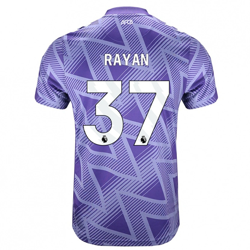 Danxen Criança Camisola Rayan Vitor Simplício Rocha #37 Palevioletred Branco Alternativa 2026/27 Camisa
