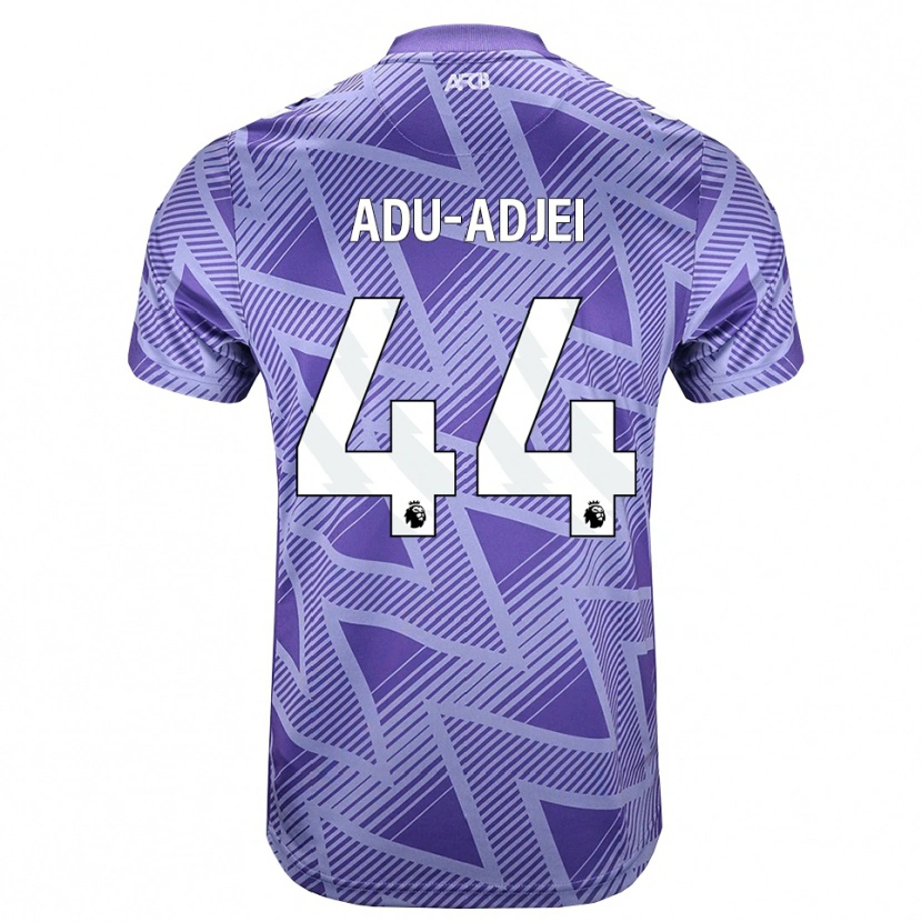 Danxen Criança Camisola Daniel Adu-Adjei #44 Palevioletred Branco Alternativa 2026/27 Camisa
