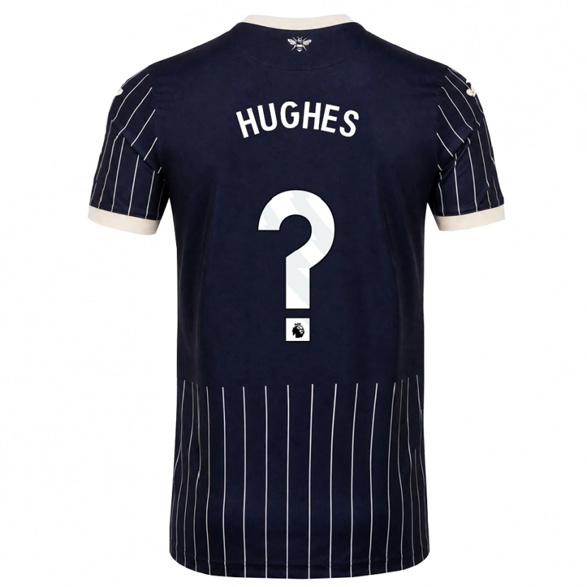 Danxen Criança Camisola Cameron Hughes #0 Preto Branco Alternativa 2026/27 Camisa