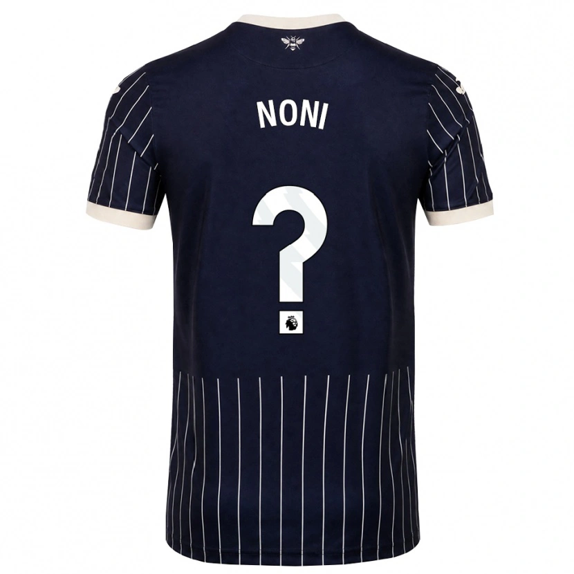 Danxen Criança Camisola Andrew Noni #0 Preto Branco Alternativa 2026/27 Camisa