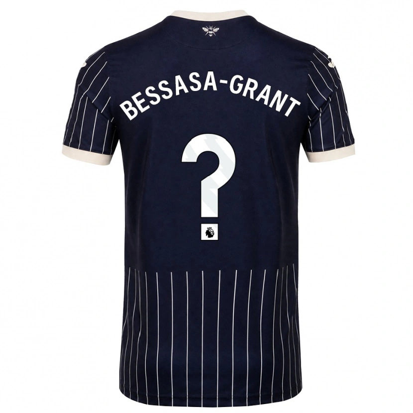 Danxen Criança Camisola Mekhai Bessasa-Grant #0 Preto Branco Alternativa 2026/27 Camisa
