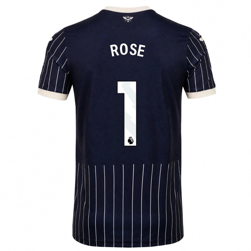 Danxen Criança Camisola Reggie Rose #1 Preto Branco Alternativa 2026/27 Camisa