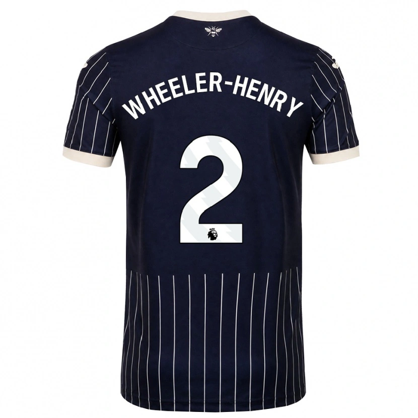Danxen Criança Camisola Joseph Wheeler-Henry #2 Preto Branco Alternativa 2026/27 Camisa