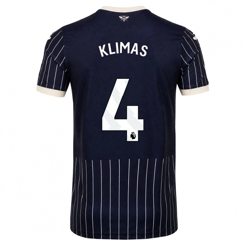 Danxen Criança Camisola Matas Klimas #4 Preto Branco Alternativa 2026/27 Camisa
