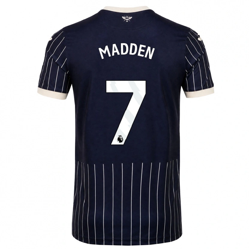 Danxen Criança Camisola Coran Madden #7 Preto Branco Alternativa 2026/27 Camisa