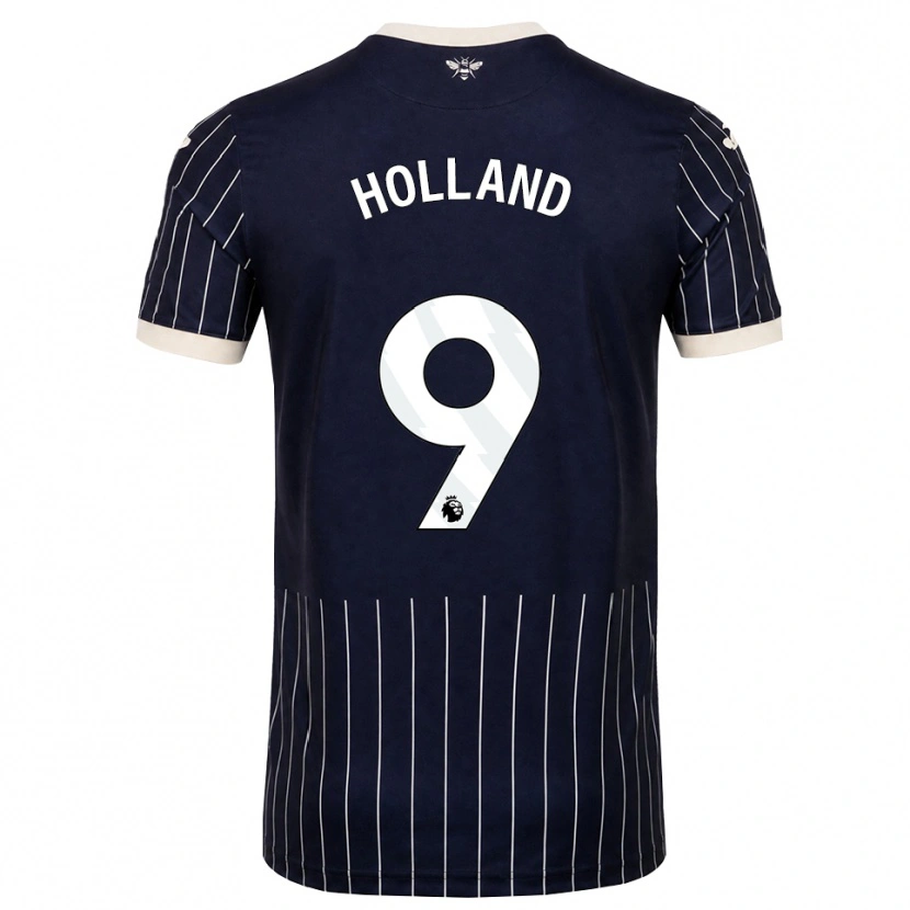 Danxen Criança Camisola Isaac Holland #9 Preto Branco Alternativa 2026/27 Camisa