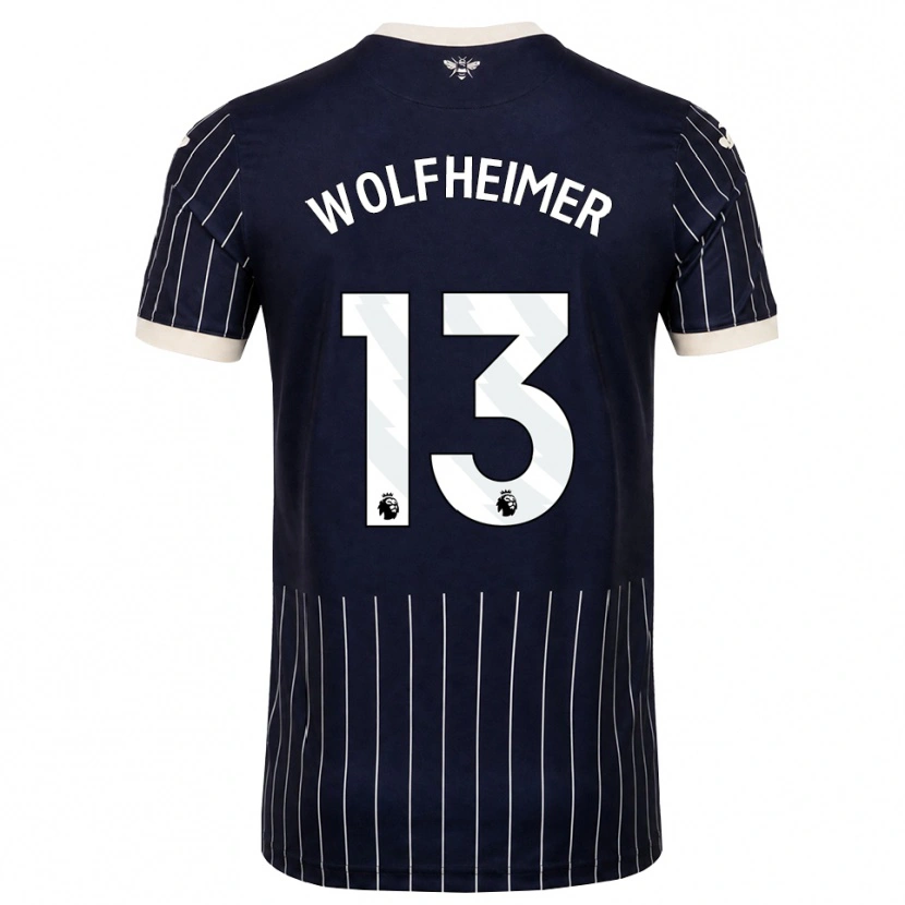 Danxen Criança Camisola Connor Wolfheimer #13 Preto Branco Alternativa 2026/27 Camisa