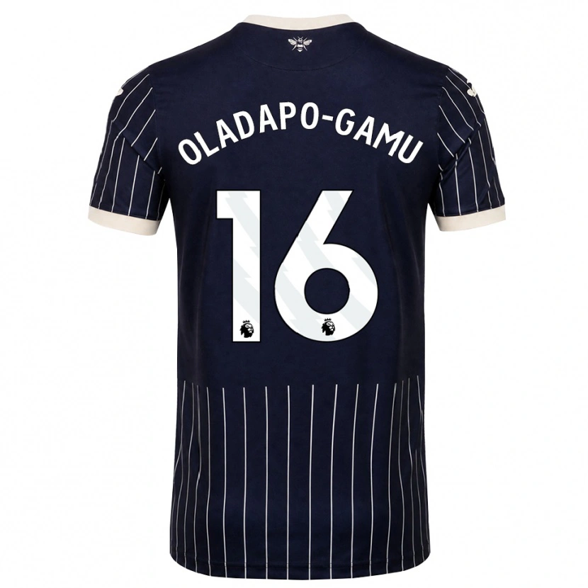 Danxen Criança Camisola Josh Oladapo-Gamu #16 Preto Branco Alternativa 2026/27 Camisa