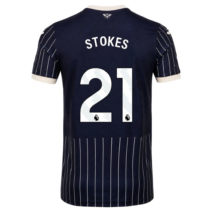 Danxen Criança Camisola Aidan Stokes #21 Preto Branco Alternativa 2026/27 Camisa