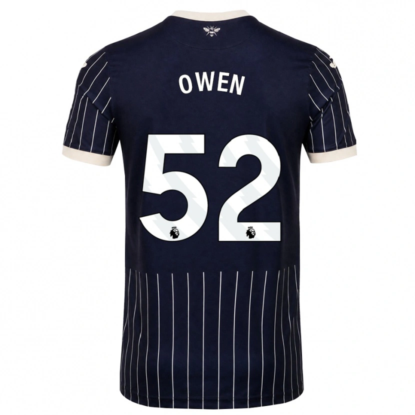 Danxen Criança Camisola Riley Owen #52 Preto Branco Alternativa 2026/27 Camisa