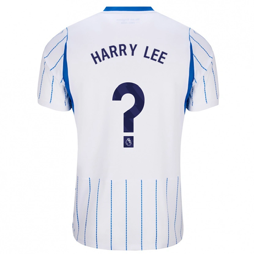 Danxen Criança Camisola Harry Lee #0 Dodgerblue Branco Alternativa 2026/27 Camisa