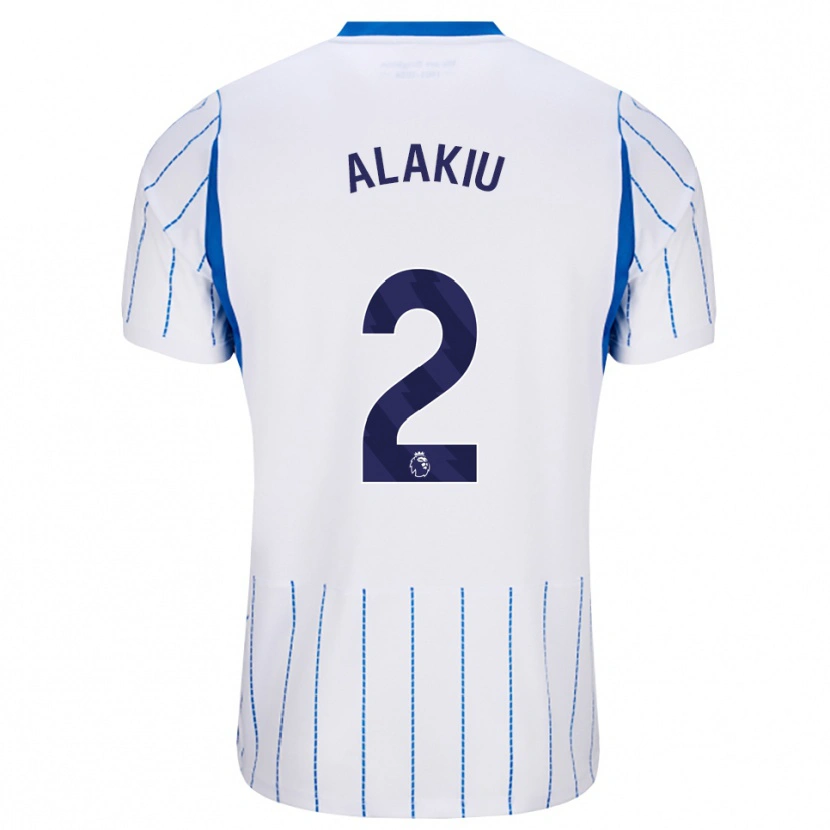 Danxen Criança Camisola Isaiah Alakiu #2 Dodgerblue Branco Alternativa 2026/27 Camisa