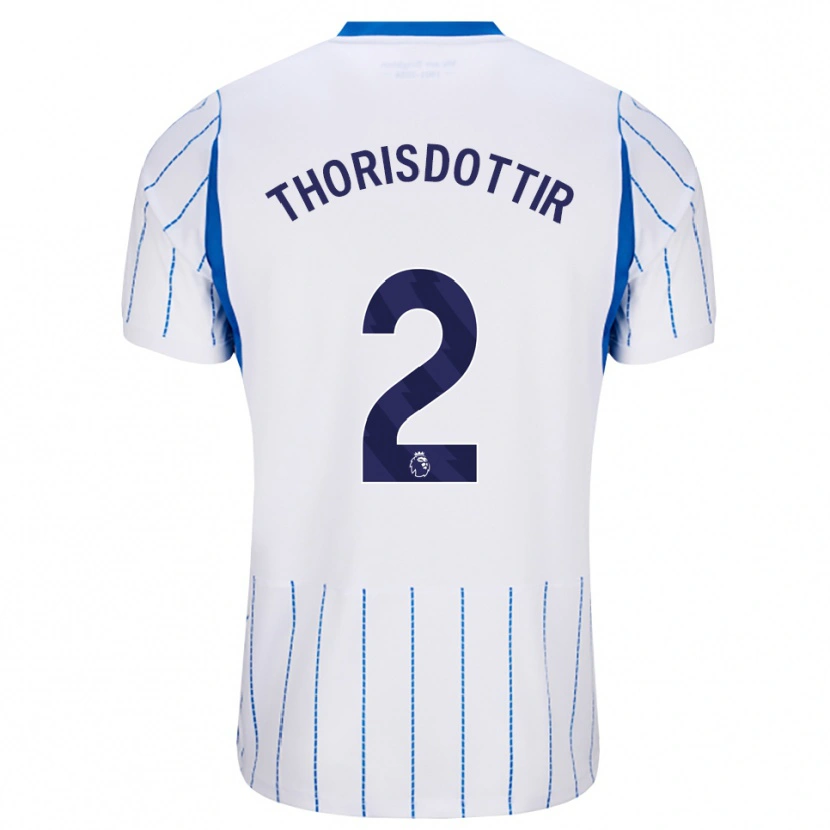 Danxen Criança Camisola Maria Thorisdottir #2 Dodgerblue Branco Alternativa 2026/27 Camisa