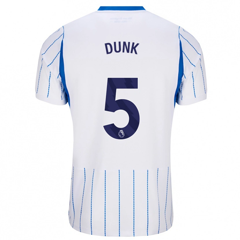 Danxen Criança Camisola Lewis Dunk #5 Dodgerblue Branco Alternativa 2026/27 Camisa