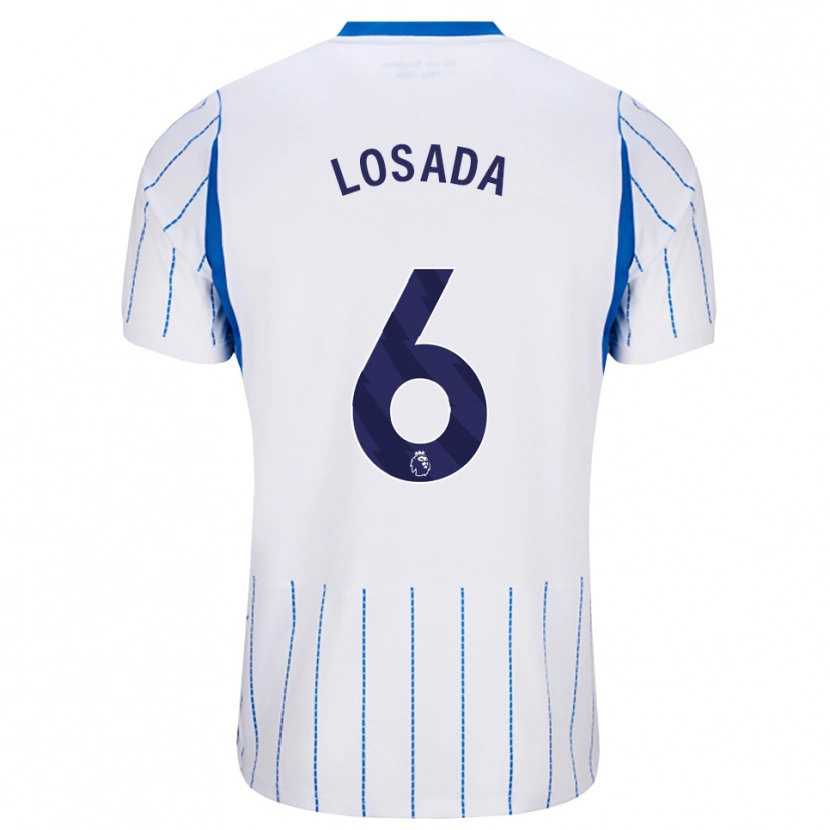 Danxen Criança Camisola Vicky Losada #6 Dodgerblue Branco Alternativa 2026/27 Camisa