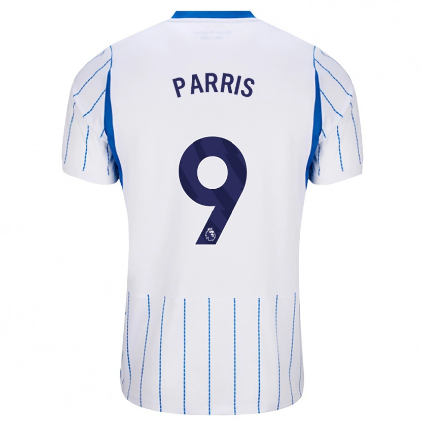 Danxen Criança Camisola Nikita Parris #9 Dodgerblue Branco Alternativa 2026/27 Camisa