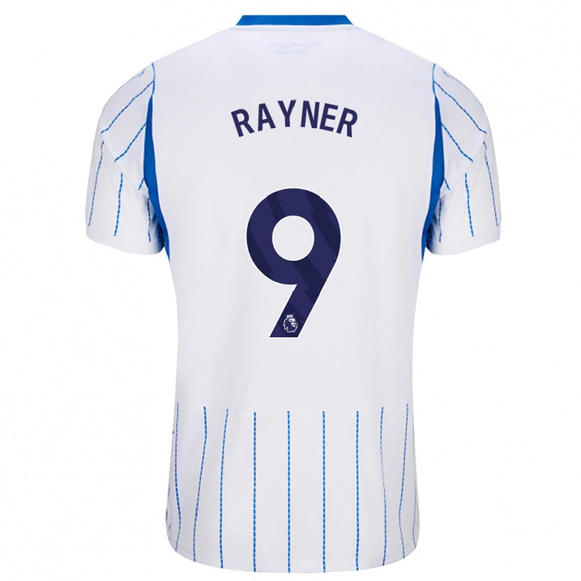 Danxen Criança Camisola Rebecca Rayner #9 Dodgerblue Branco Alternativa 2026/27 Camisa