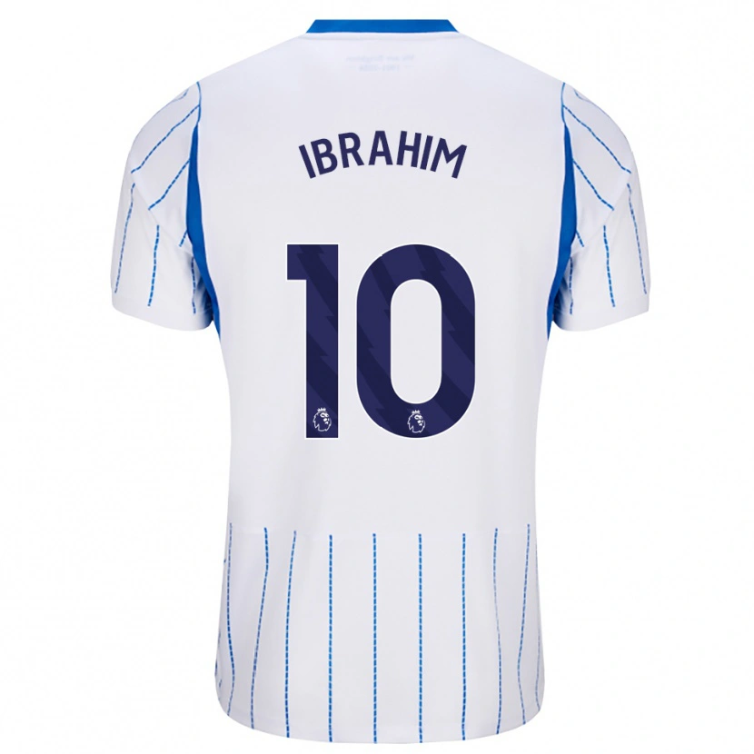 Danxen Criança Camisola Younes Ibrahim #10 Dodgerblue Branco Alternativa 2026/27 Camisa