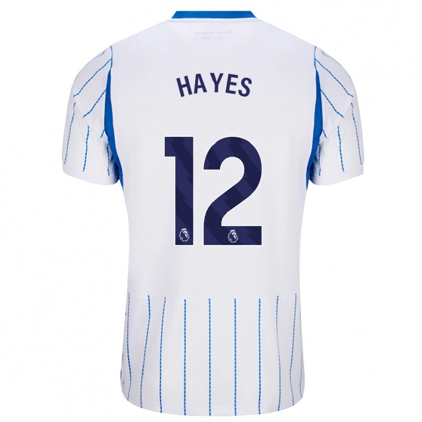 Danxen Criança Camisola Caitlin Hayes #12 Dodgerblue Branco Alternativa 2026/27 Camisa