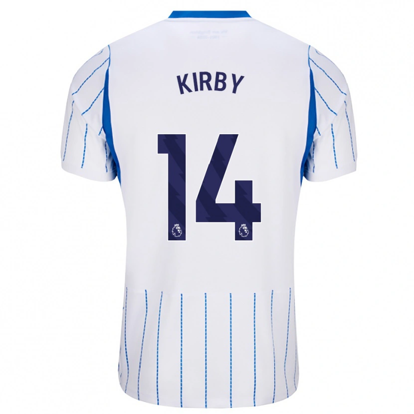 Danxen Criança Camisola Fran Kirby #14 Dodgerblue Branco Alternativa 2026/27 Camisa