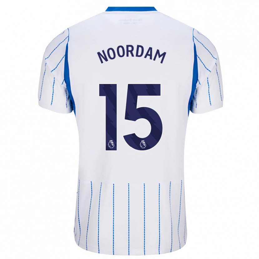 Danxen Criança Camisola Nadine Noordam #15 Dodgerblue Branco Alternativa 2026/27 Camisa