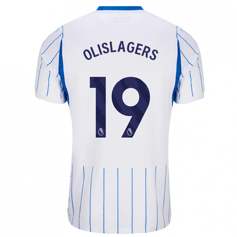 Danxen Criança Camisola Marisa Olislagers #19 Dodgerblue Branco Alternativa 2026/27 Camisa