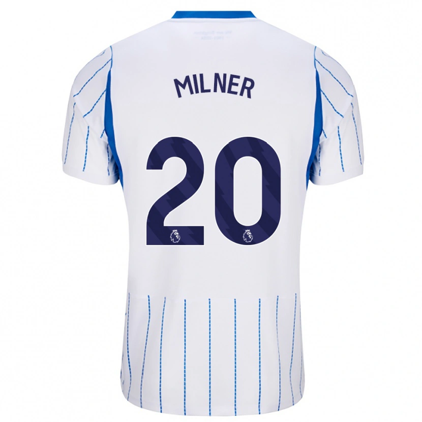Danxen Criança Camisola James Milner #20 Dodgerblue Branco Alternativa 2026/27 Camisa