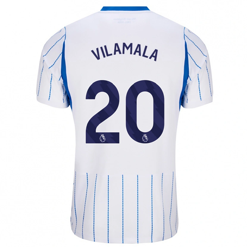 Danxen Criança Camisola Bruna Vilamala #20 Dodgerblue Branco Alternativa 2026/27 Camisa