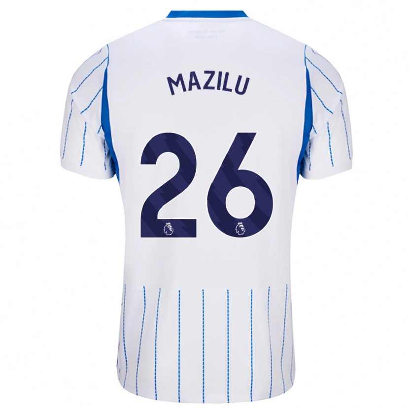 Danxen Criança Camisola Adrian Mazilu #26 Dodgerblue Branco Alternativa 2026/27 Camisa