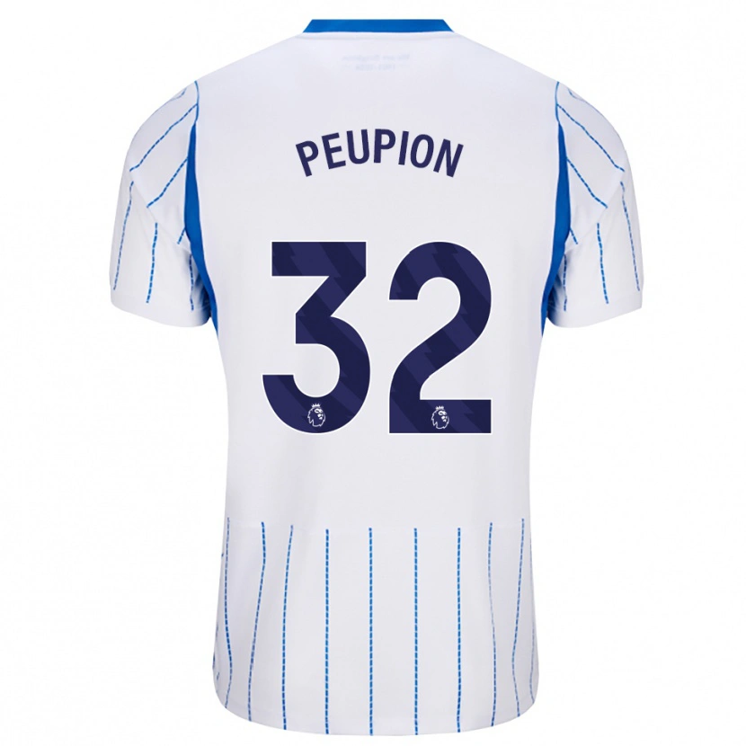 Danxen Criança Camisola Cameron Peupion #32 Dodgerblue Branco Alternativa 2026/27 Camisa