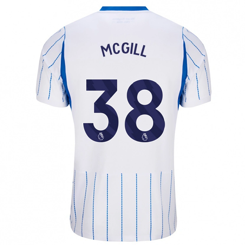 Danxen Criança Camisola Tom Mcgill #38 Dodgerblue Branco Alternativa 2026/27 Camisa