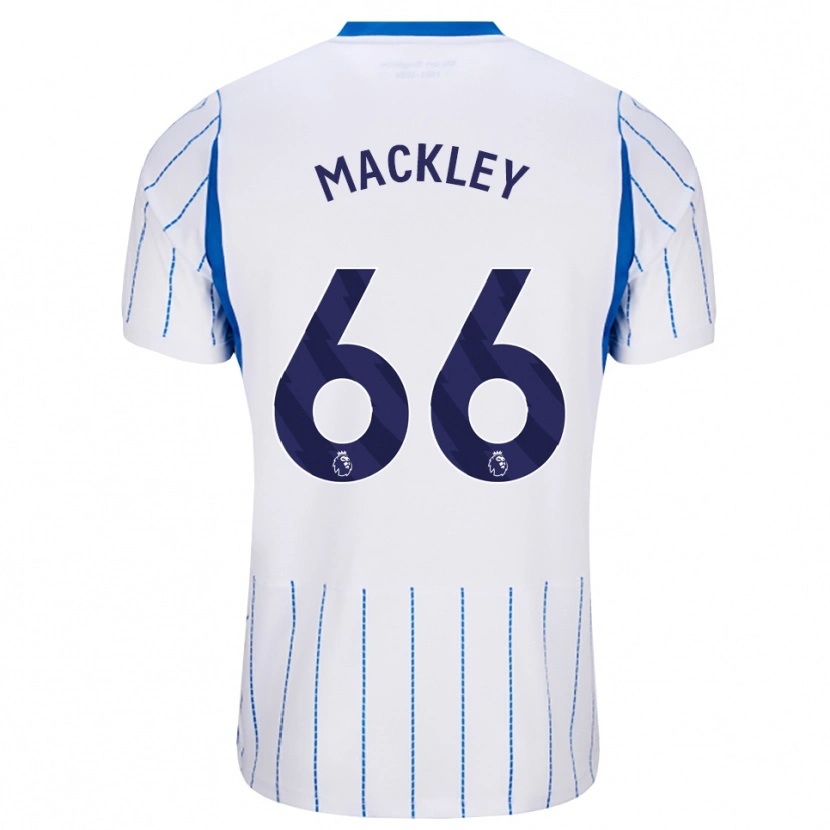 Danxen Criança Camisola Callum Mackley #66 Dodgerblue Branco Alternativa 2026/27 Camisa