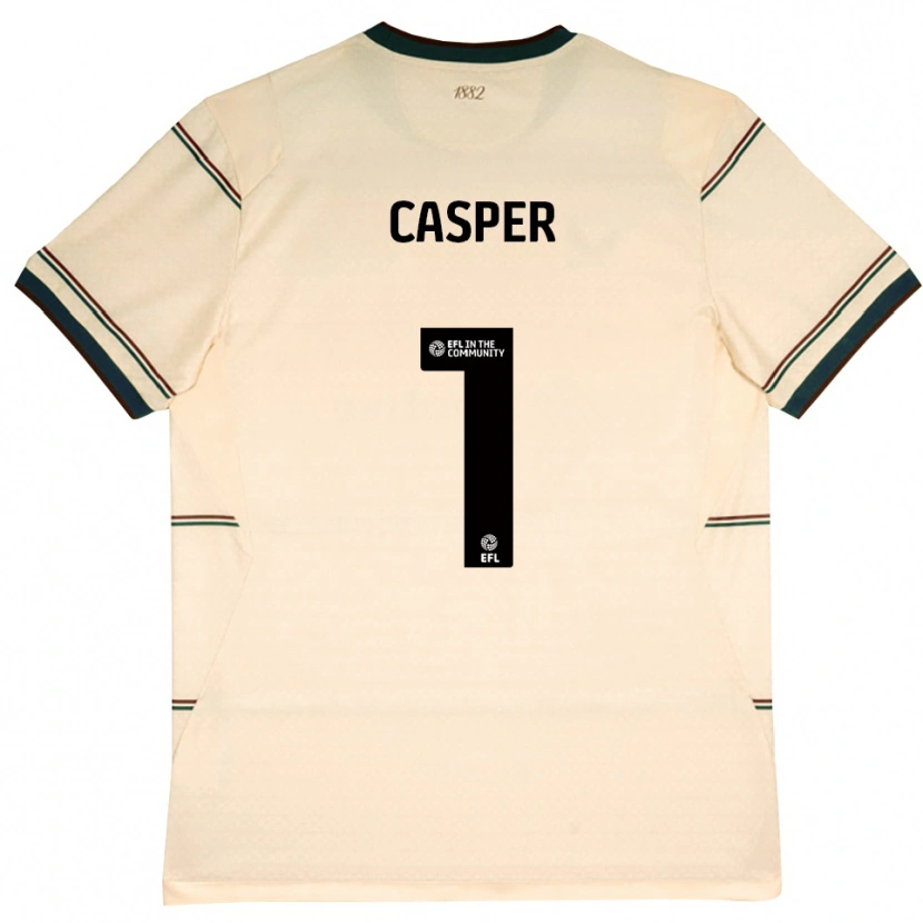Danxen Criança Camisola Charlie Casper #1 Beige Borgonha Alternativa 2026/27 Camisa