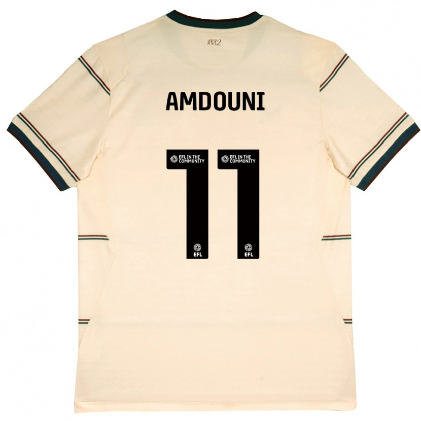Danxen Criança Camisola Zeki Amdouni #11 Beige Borgonha Alternativa 2026/27 Camisa