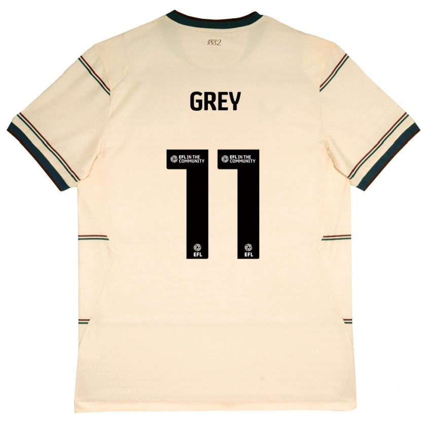 Danxen Criança Camisola Anna Grey #11 Beige Borgonha Alternativa 2026/27 Camisa