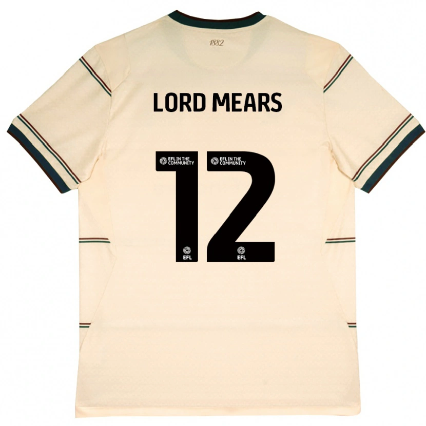 Danxen Criança Camisola Rhema Lord-Mears #12 Beige Borgonha Alternativa 2026/27 Camisa