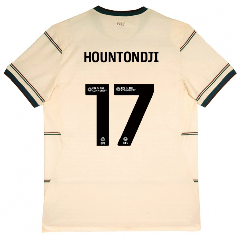 Danxen Criança Camisola Andréas Hountondji #17 Beige Borgonha Alternativa 2026/27 Camisa