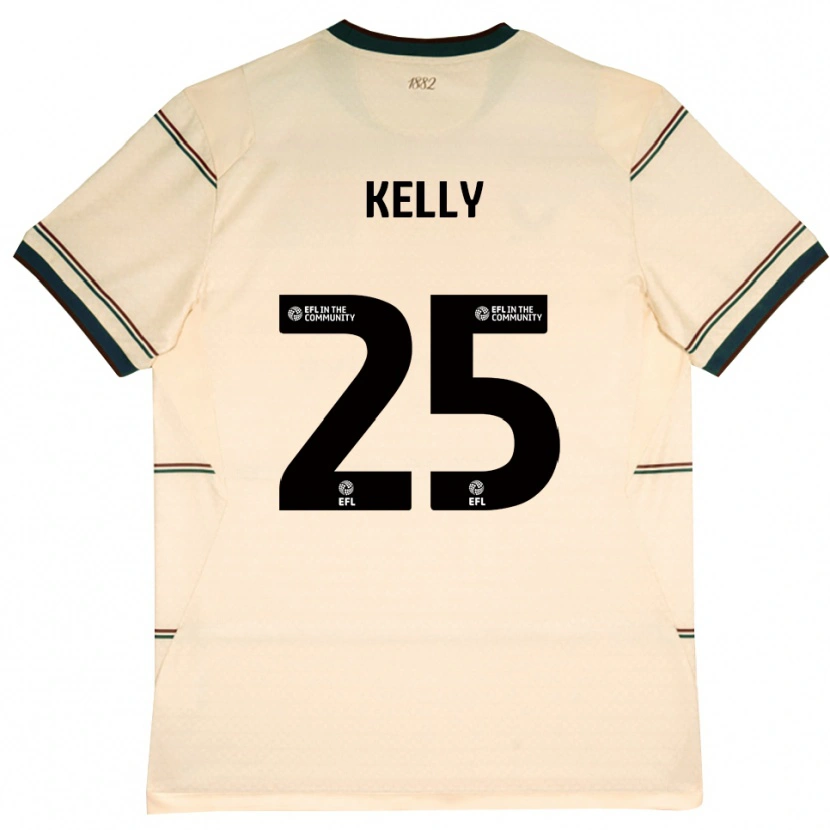 Danxen Criança Camisola Aimee Kelly #25 Beige Borgonha Alternativa 2026/27 Camisa