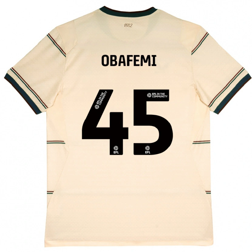 Danxen Criança Camisola Michael Obafemi #45 Beige Borgonha Alternativa 2026/27 Camisa