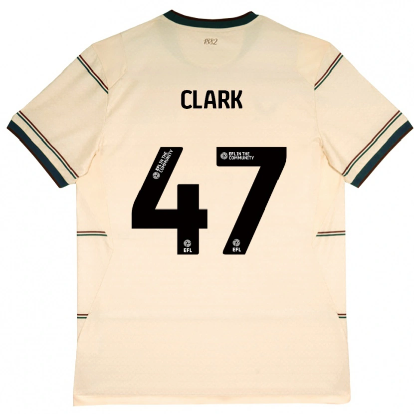 Danxen Criança Camisola Ellis Clark #47 Beige Borgonha Alternativa 2026/27 Camisa